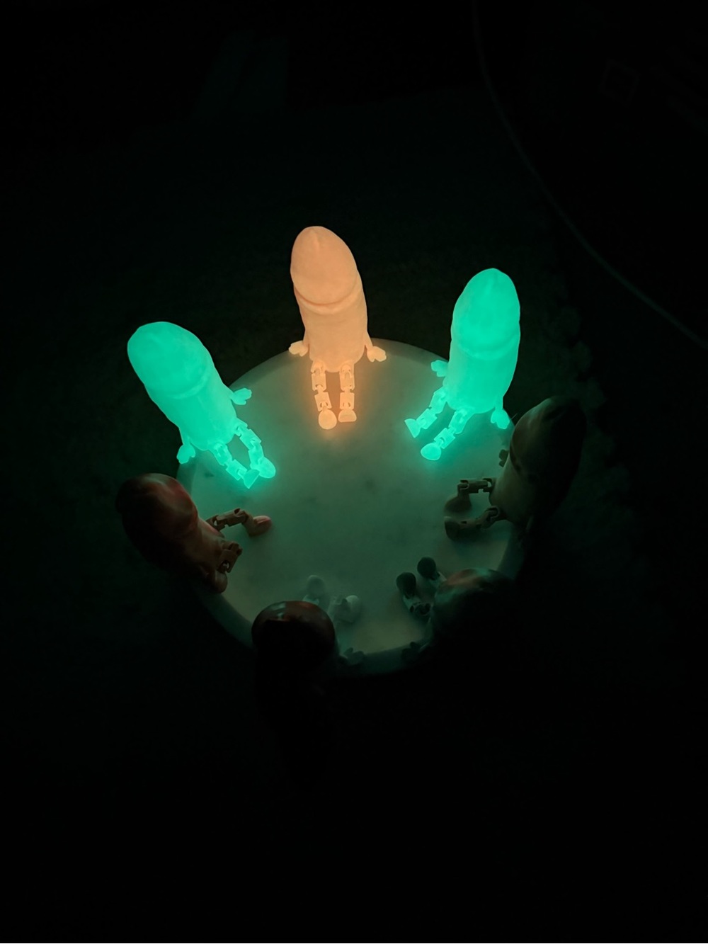 Poseable Penis Figure 3D Printed | Articulated Desk Buddy | Color Choice - Picture 4 of 9
